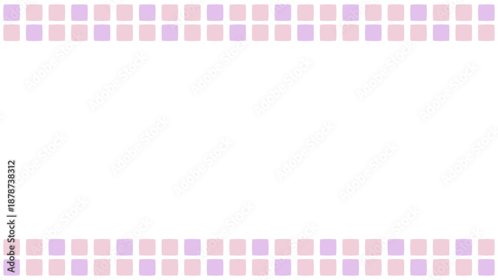 タイル風四角模様のフレーム