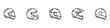 © Jeremy_Show - Moto helmet icons. Racing helmet Motorcycle helmet vector icon set. Racing helmet vector illustration. EPS 10
