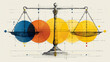 © Marjan - Balance axis proportional diagram illustrating judicial equilibrium through measured symmetry, calibrated reference lines, visual harmony guides, and structured balance indicators used in modern legal