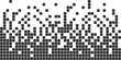 © magr80 - Abstract black square halftone pattern with vertical randomness