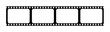© kolonko - Film reel photo cinema strip icon. Film reel frame camera tape roll. Old movie isolated