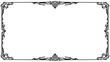 © Febrial Chalik - Intricate black ornamental border frame