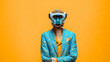 © Concept Photo Studio - Singe élégant portant un costume bleu