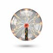 © Indri - Plasma lamp with glowing filaments and electrical discharges.