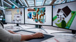© Andrey Popov - Female Security System Engineer Designing CCTV Camera Alarm Software