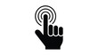 © hamad - Hand icon demonstrating a tap or click action on a digital interface or touchscreen Vector