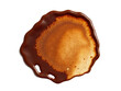 © Ева Поликарпова - A close-up shot of a brown plate on a white surface, great for use in still life photography or as a prop in food or product shots