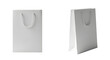 © Life - Two white paper bags isolated on transparent background
