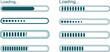 © Emongrapic - Progress loading bars set with different variations and animation forms