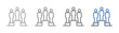 © sugiyati - outline icon set compete with three people and podium design