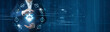 © Theyone - Businessman hand hold business cooperation network, strategic partnership platform, collaborative enterprise solutions, corporate growth strategy