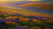 © Matthew - Golden Hour Bloom: Floral Fields at Dusk