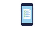 © Devika - mobile checklist app displaying completed tasks on a smartphone screen illustrating digital productivity and efficient business process management.