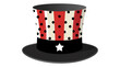 © dnaim - Red white and black hat with star isolated on a transparent background