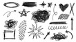 © Tatsiana Sa - set of hand drawn scribbles