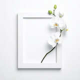 Orchidea storczyk ramka