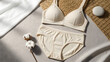 © Suta - Comfortable and breathable cotton underwear set for women, including a soft bra and matching briefs, perfect for everyday wear and active lifestyles