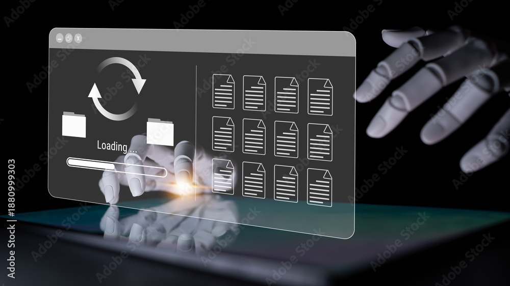 AI automating data synchronization and file management processes ...