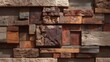 © Babb - Various textures of stones and wood create a stunning wall design that captures natural beauty.