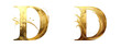 © MDShakhawat - Premium Gold Letter D for Branding Design