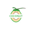 © SUPERGHONAM - coconut logo design illustration vector template