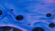 © Photodrive - Shimmer ink. Spot fluid. Defocused blue pink colorful water combination round oil chemical texture spreading on abstract background.