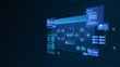 © Fardived - AI workflow automation artificial intelligence. ai agent network diagram dashboard machine learning architecture data pipelines, coding panels, analytics panels and automation system.