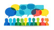 © dotmagic - Group of people having conversation and discussion