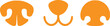 © TAHERA - Dog and Cat Nose Vector Icons Set, Animal Muzzle and Snout Silhouette Collection