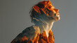 © Lumos Studio - A person's profile is artfully blended with a dramatic mountain landscape, featuring fiery autumn foliage and warm sunlight, symbolizing a profound connection to the wilderness.