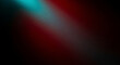 © bikram - Contrasting red and cyan abstract light blend, dark grainy black background. Futuristic dynamic poster header cover wallpaper design. Red and teal gradient with noise texture.