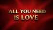 © Events - Inspirational quote on red background for valentine's day