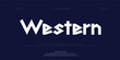 © Covecave - Western, Creative digital minimal modern logo alphabet fonts. Typography minimalist urban sana serif digital fashion future creative logos fonts. vector illustration