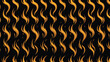 © Alton - Seamless pattern featuring stylized golden fire flames on a dark black background for a dramatic and energetic visual effect.