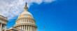 © kosoff - Tourism and sightseeing concept featuring US Capitol dome in Washington DC. space for text