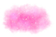 © Florencute - Magical pink smoke effect glittering with stars with glowing particles vapor and brilliant stardust