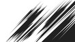 © Oleg - Abstract dynamic diagonal speed lines background. Black motion streaks isolated on white. Manga style movement effect texture for action scenes, posters, banners, comics and graphic design.