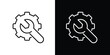 © Tifany - Wrench and Gear icon for repair and maintenance services, symbolizing industry and mechanical solutions
