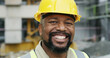 © Kobus Louw/peopleimages.com - Smile, black man and portrait of civil manager on site for building, maintenance or repairs. Happy, hardhat and mature African male construction worker with confidence for project development.