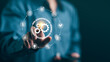 © Anon - Business process automation concept with digital gears and workflow icons. Smart technology solution for management, strategy planning, optimization, innovation, and corporate efficiency.