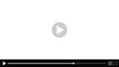 © Savita - Video player template interface. Stock vector suitable for showcasing multimedia player templates on websites.