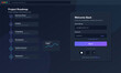 © Антон Сальников - User is logged into a digital platform to check the project roadmap. The screen shows different phases including analysis, development, and deployment along with progress data.