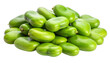© kipas - Vibrant pile of fresh green fava beans, smooth, healthy, ready for cooking and consumption