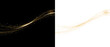© Ihor Nemynushchyi - Golden glitter wave with sparkling particles flowing on dark and light background. PNG image of Swirling golden glitter dust particles forming abstract circular trails.