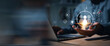 © A Stockphoto - Businessman uses a laptop to target and select key personnel using digital technology. The image conveys an HR strategy focused on finding the right employees to drive the organization towards future