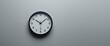© AkuAku - Wall clock closeup on background, featuring a hanging wall clock, minimalist flat lay style with copy space and centered composition