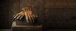© GenZGraphics - Wooden boxes with dirty work gloves in close-up