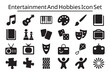© Shamima - Entertainment and hobbies icon set