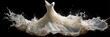 © Iryna - Dynamic milk splash art resembling flowing dress with dramatic motion