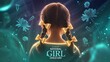 © UMESH - National Girl Child Day illustration promoting empowerment and equality.